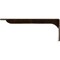 Ekena Millwork Embrey Steel Bracket, Antiqued Bronze 2"W x 16"D x 6 1/2"H BKTM02X16X06EBABZ - alternate 7
